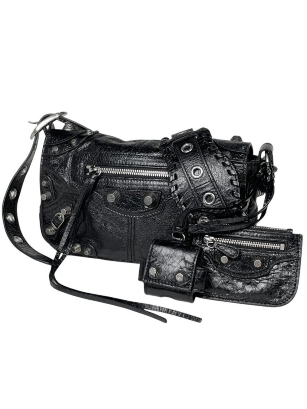 Balenciaga Shoulder Bag le Cagole XS Leather Black